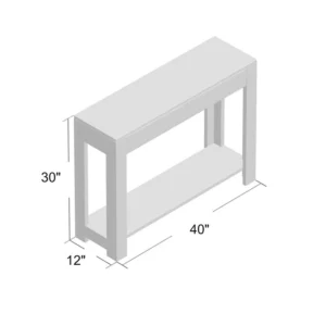 Hazinda Console Table with Modern Contemporary Design - Image 4