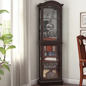 Bing Lighted Curio Cabinet - Image 3