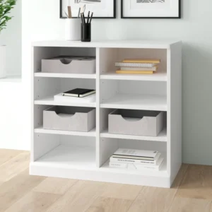 Jinry White Shelf Storage Unit