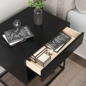 Valva natural wood bedroom table - Image 15