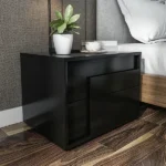 Kay wooden bedroom table with 2 drawers