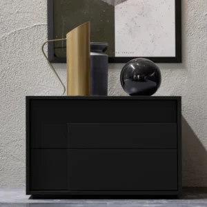 Kay wooden bedroom table with 2 drawers - Image 6