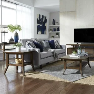Aries natural wood side table - Image 4