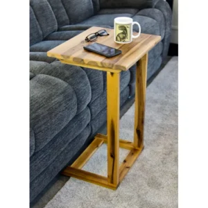Solo natural wood side table