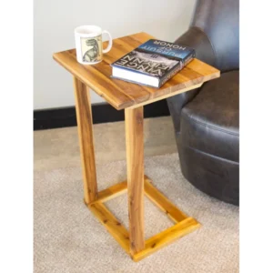 Solo natural wood side table - Image 11
