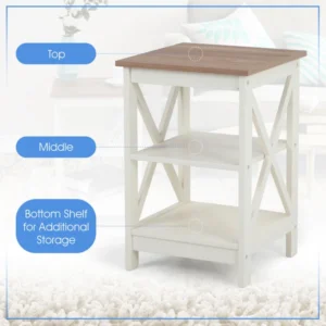 Jacob natural wood side table - Image 8