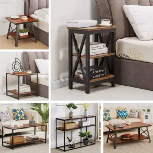 Monamour natural wood side table - Image 19