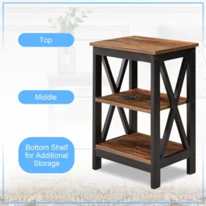 Monamour natural wood side table - Image 20