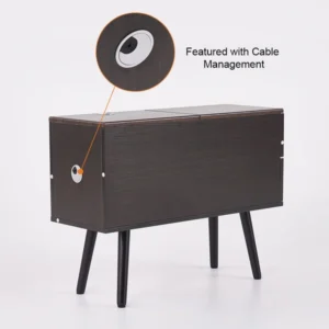 Monimo 2 Drawer Side Table Natural Wood - Image 8