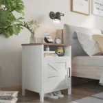 Wafi natural wood side table "2 pieces"