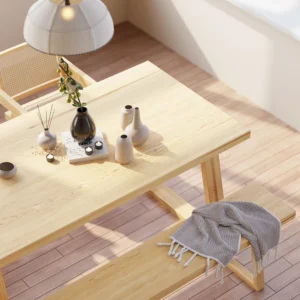 Tims rectangular dining table - Image 3