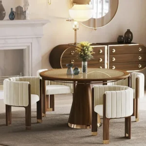 Pergoment Modern chair made of natural wood - Image 19