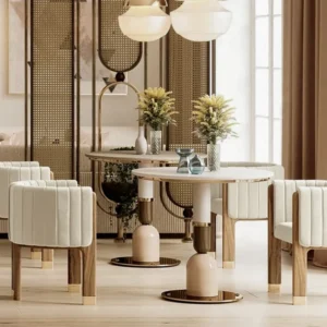 Pergoment Modern chair made of natural wood - Image 20