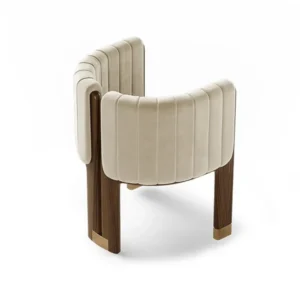 Pergoment Modern chair made of natural wood - Image 27