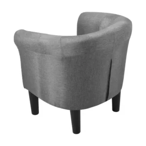 Roma natural wood upholstered chair - Image 13