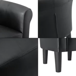 Roma natural wood upholstered chair - Image 16