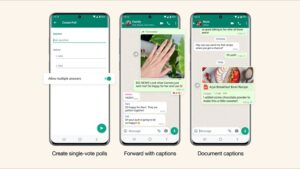 WhatsApp Adds More Single-Vote Polls, New Captions Options on Re-Shares